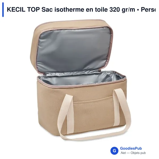 KECIL TOP Sac isotherme en toile 320 gr/m - Image 2