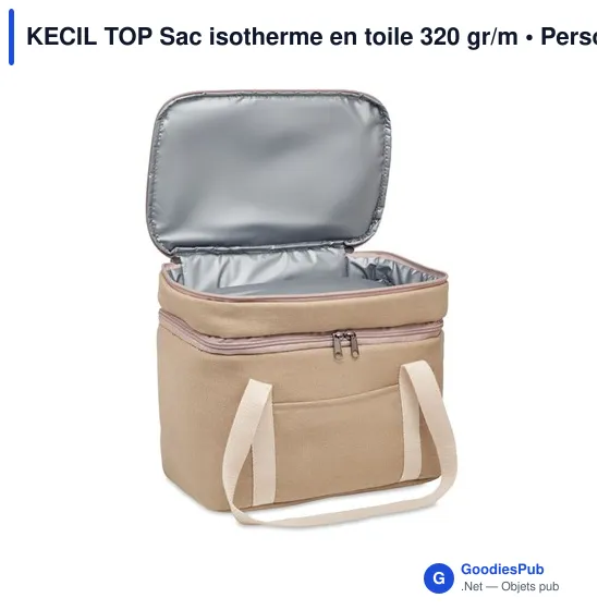 KECIL TOP Sac isotherme en toile 320 gr/m - Image 3