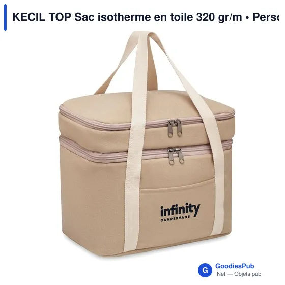 KECIL TOP Sac isotherme en toile 320 gr/m - Image 4