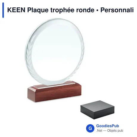KEEN Plaque trophée ronde