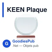 KEEN Plaque trophée ronde - Miniature 2