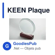 KEEN Plaque trophée ronde - Miniature 6