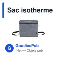 Sac isotherme personnalisable Keep-it-Cool GRS Felt avec logo - Miniature 1