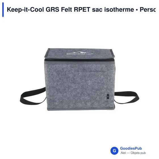 Sac isotherme personnalisable Keep-it-Cool GRS Felt avec logo - Image 1