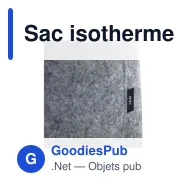 Sac isotherme personnalisable Keep-it-Cool GRS Felt avec logo - Miniature 2