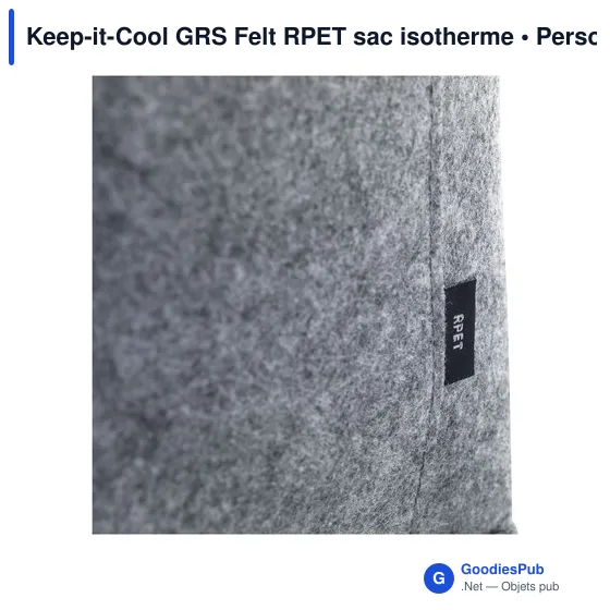 Sac isotherme personnalisable Keep-it-Cool GRS Felt avec logo - Image 2
