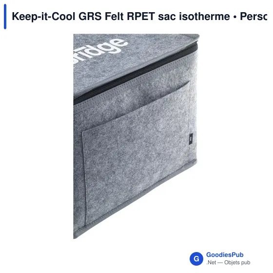 Sac isotherme personnalisable Keep-it-Cool GRS Felt avec logo - Image 3