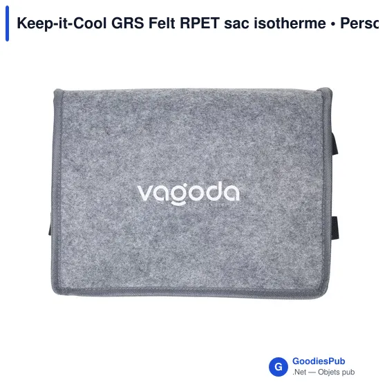 Sac isotherme personnalisable Keep-it-Cool GRS Felt avec logo - Image 4