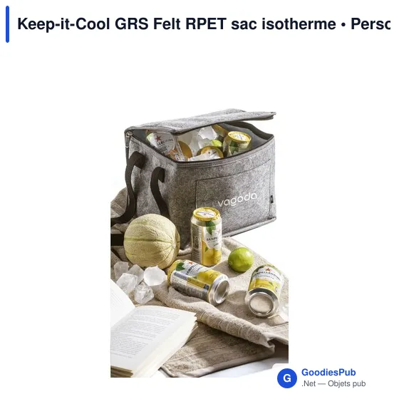 Sac isotherme personnalisable Keep-it-Cool GRS Felt avec logo - Image 5