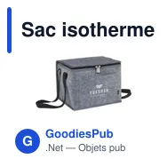 Sac isotherme personnalisable Keep-it-Cool GRS Felt avec logo - Miniature 6