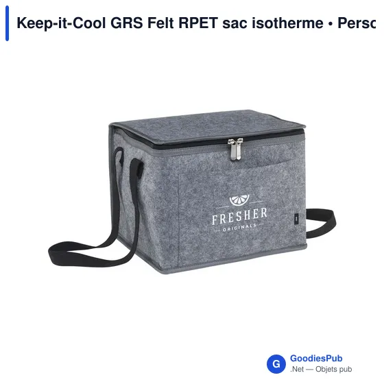 Sac isotherme personnalisable Keep-it-Cool GRS Felt avec logo - Image 6