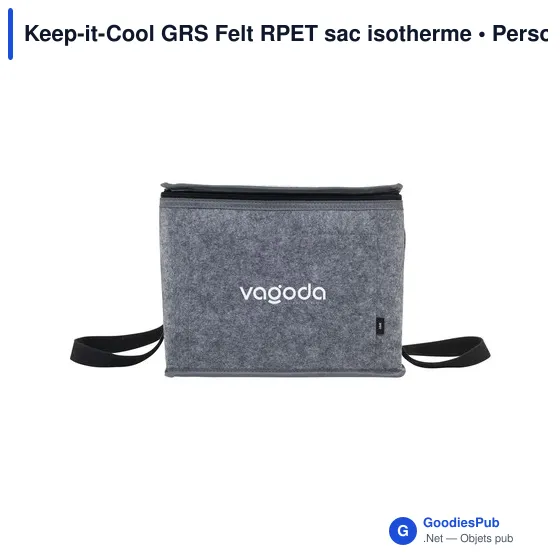 Sac isotherme personnalisable Keep-it-Cool GRS Felt avec logo - Image 7
