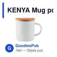 KENYA Mug porcelaine avec cuillère - Miniature 2