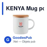 KENYA Mug porcelaine avec cuillère - Miniature 4
