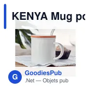KENYA Mug porcelaine avec cuillère - Miniature 5