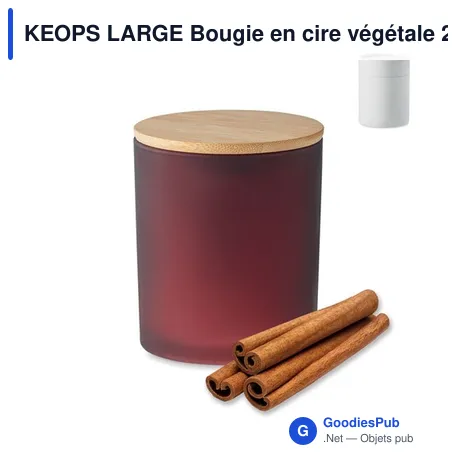 KEOPS LARGE Bougie en cire végétale 280 gr