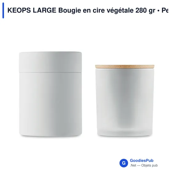 KEOPS LARGE Bougie en cire végétale 280 gr - Image 11