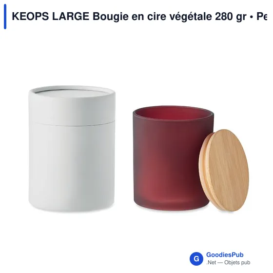 KEOPS LARGE Bougie en cire végétale 280 gr - Image 3
