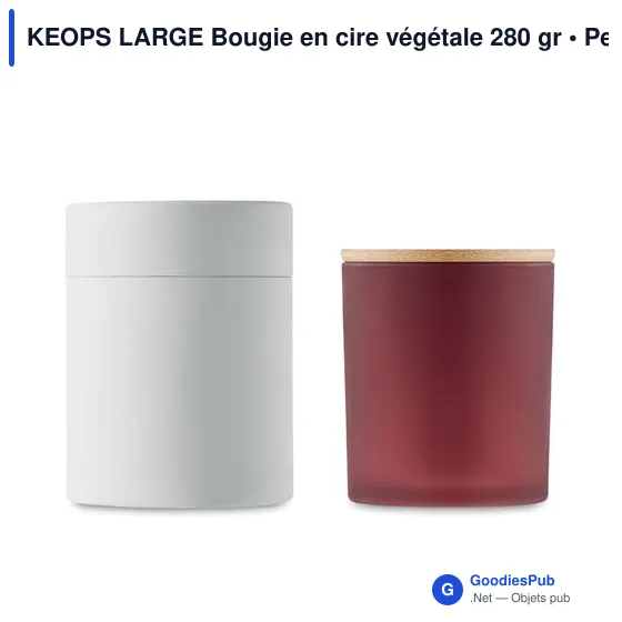 KEOPS LARGE Bougie en cire végétale 280 gr - Image 4