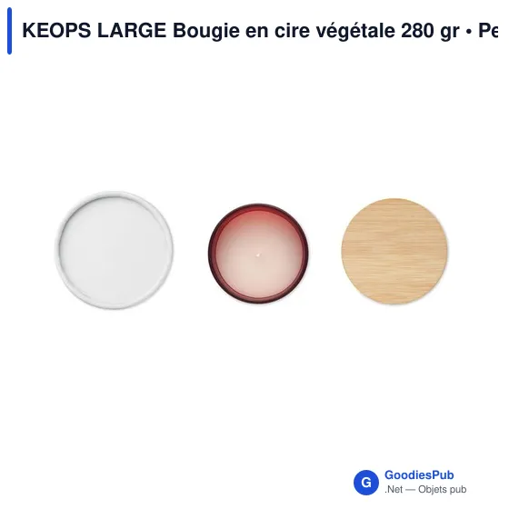 KEOPS LARGE Bougie en cire végétale 280 gr - Image 5