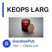KEOPS LARGE Bougie en cire végétale 280 gr - Miniature 7