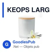 KEOPS LARGE Bougie en cire végétale 280 gr - Miniature 8