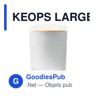 KEOPS LARGE Bougie en cire végétale 280 gr - Miniature 9