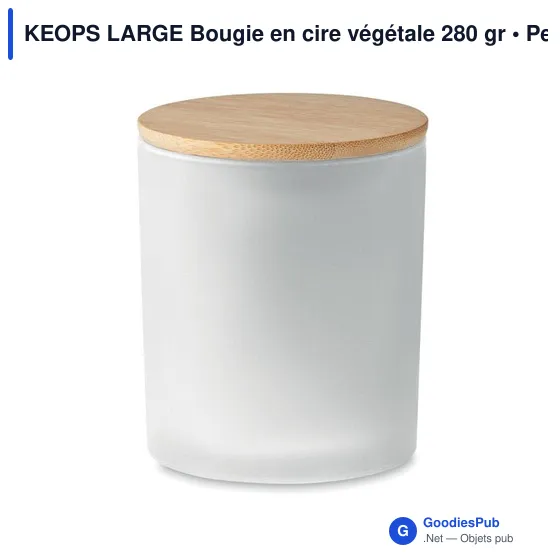 KEOPS LARGE Bougie en cire végétale 280 gr - Image 9