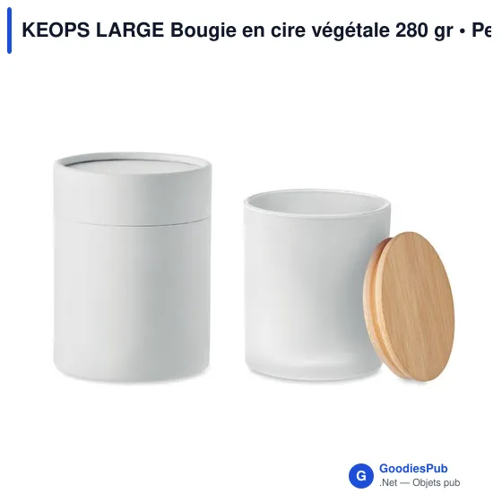 KEOPS LARGE Bougie en cire végétale 280 gr - Image 10