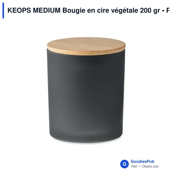 KEOPS MEDIUM Bougie en cire végétale 200 gr - Image 2