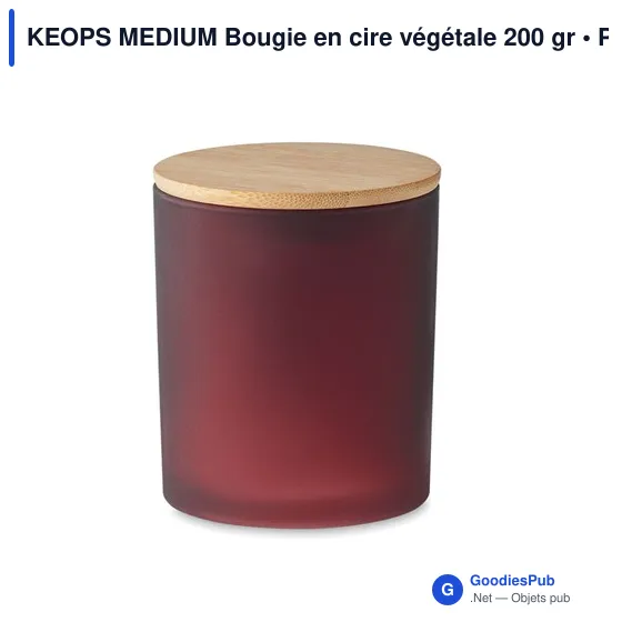 KEOPS MEDIUM Bougie en cire végétale 200 gr - Image 11