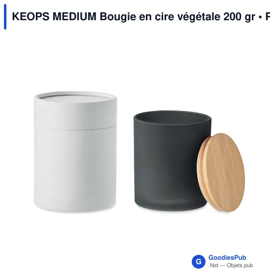 KEOPS MEDIUM Bougie en cire végétale 200 gr - Image 3