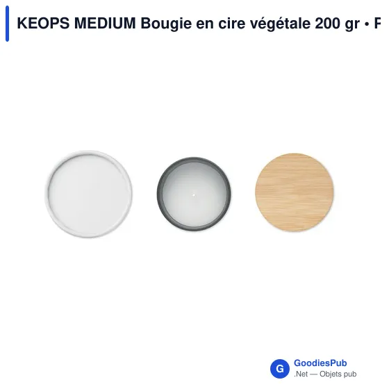 KEOPS MEDIUM Bougie en cire végétale 200 gr - Image 5