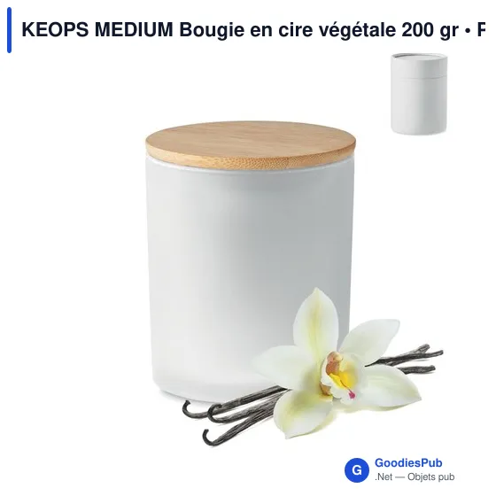 KEOPS MEDIUM Bougie en cire végétale 200 gr - Image 6