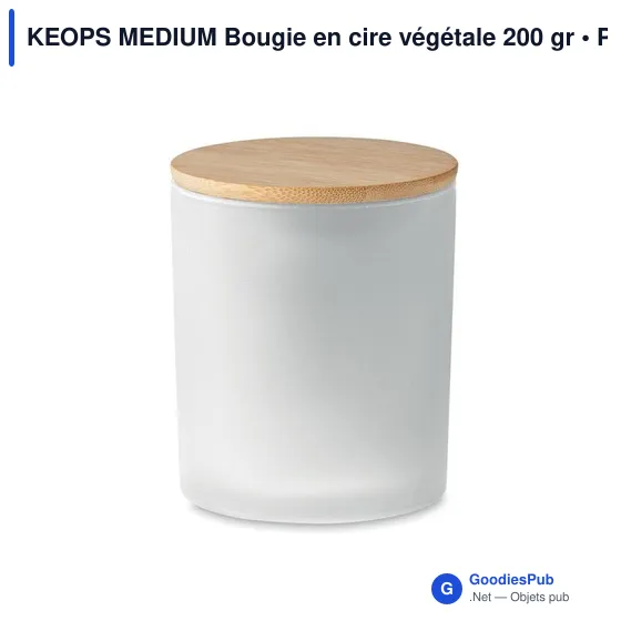 KEOPS MEDIUM Bougie en cire végétale 200 gr - Image 7