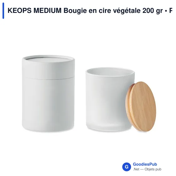 KEOPS MEDIUM Bougie en cire végétale 200 gr - Image 8