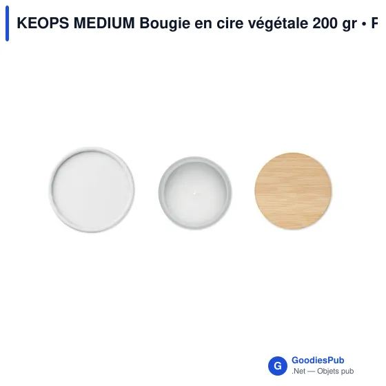 KEOPS MEDIUM Bougie en cire végétale 200 gr - Image 9