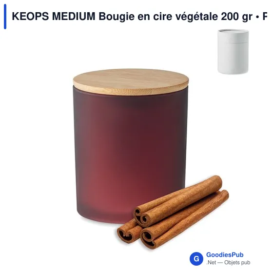 KEOPS MEDIUM Bougie en cire végétale 200 gr - Image 10
