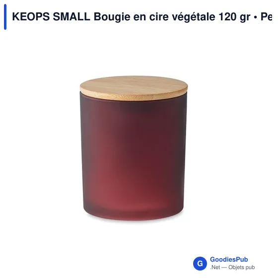 KEOPS SMALL Bougie en cire végétale 120 gr - Image 2