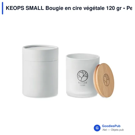 KEOPS SMALL Bougie en cire végétale 120 gr - Image 11