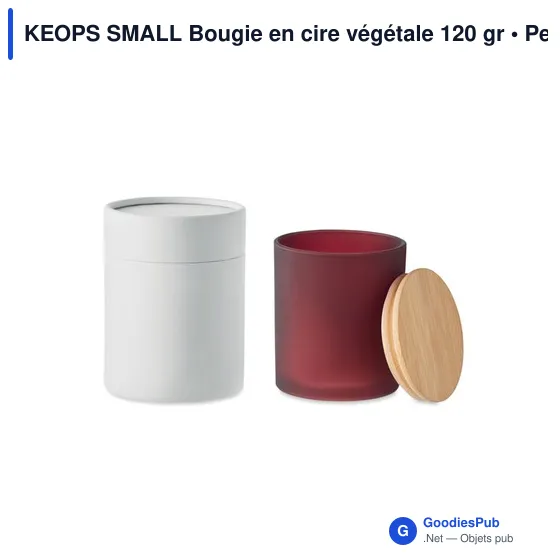 KEOPS SMALL Bougie en cire végétale 120 gr - Image 3