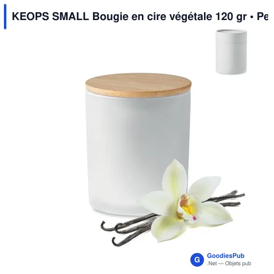 KEOPS SMALL Bougie en cire végétale 120 gr - Image 6