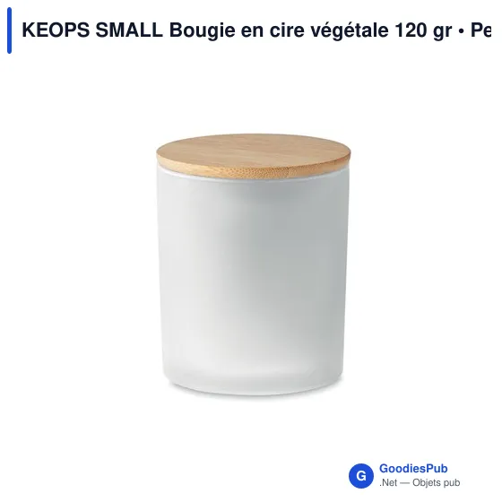 KEOPS SMALL Bougie en cire végétale 120 gr - Image 7