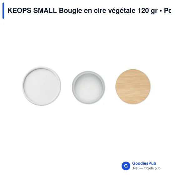 KEOPS SMALL Bougie en cire végétale 120 gr - Image 10