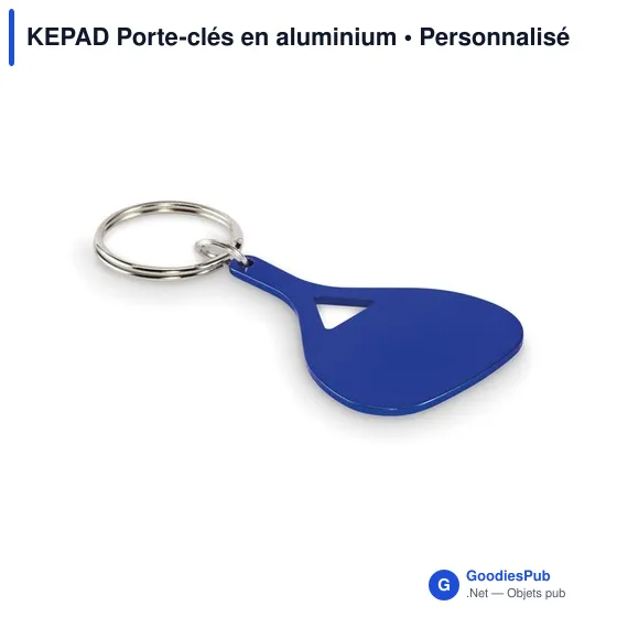 Porte-clés personnalisable en aluminium KEPAD avec logo - Image 4