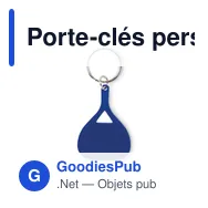 Porte-clés personnalisable en aluminium KEPAD avec logo - Miniature 5