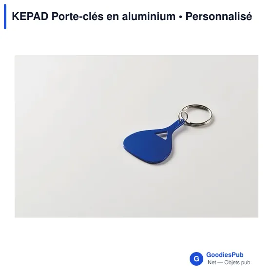 Porte-clés personnalisable en aluminium KEPAD avec logo - Image 7