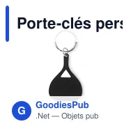 Porte-clés personnalisable en aluminium KEPAD avec logo - Miniature 9