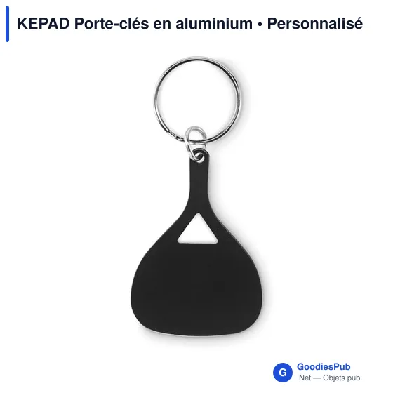 Porte-clés personnalisable en aluminium KEPAD avec logo - Image 9