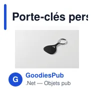 Porte-clés personnalisable en aluminium KEPAD avec logo - Miniature 10
